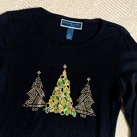 macys karen scott christmas tops